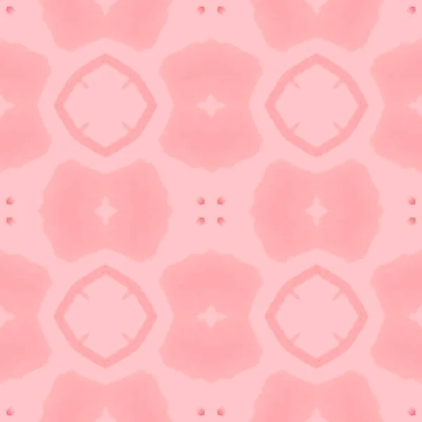 Пакистанський Геометричний Орнамент Print Арабський Геометричний Дизайн Рожева Традиційна Дівчатка — стокове фото