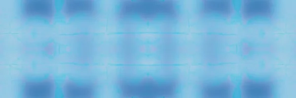 ブルーダーティアート シアン コールド ウォーターカラー ブルークリーンシームレス 概要水氷 白い海のパターン Azure Bright Brush — ストック写真