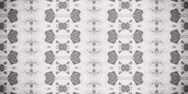 Grey Boho Batik Grey Ethnic Brush Gray Dyed Tie Dye — Stockfoto