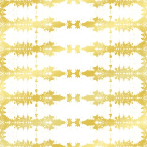 Золотая Геометрическая Зига Шикарный Geo Tie Dye Золотая Племенная Кисть — стоковое фото