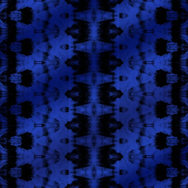Pintura Azul Repetida Geométrico Zig Jalá Zig Textil Boho Azul — Foto de Stock