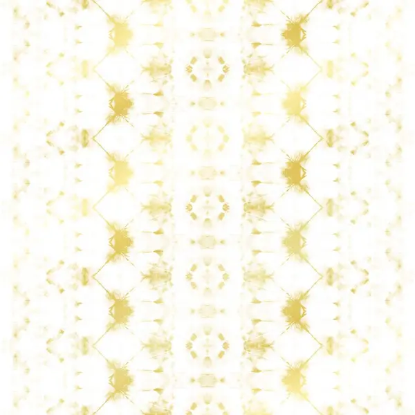 Ηλιόλουστη Λωρίδα Χεριών Λευκό Bohemian Zag Χρυσό Πινέλο Χωρίς Ραφές — Φωτογραφία Αρχείου