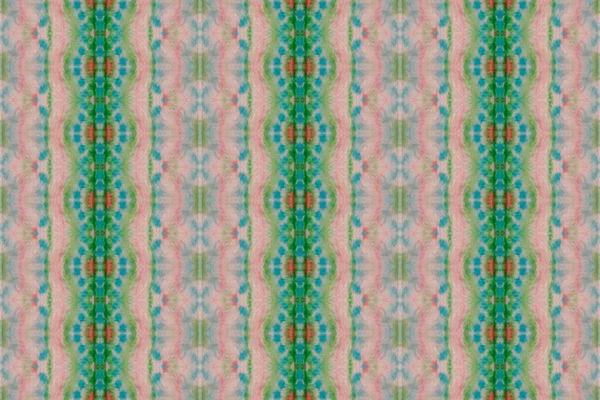 Geotêxtil Colorido Boho Print Pincel Étnico Rainbow Dyed Batik Mão — Fotografia de Stock