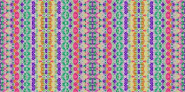 Geometrik sıçrama. Renkli Rus Batik. Boho Geometrik Şeridi. Kabile baskısı. Gökkuşağı Boyalı Fırça. Çok renkli suluboya. Renkli El Bağı Boyası. Geo Stroke. Boho Fırçası. Renkli Geo Tekstili.