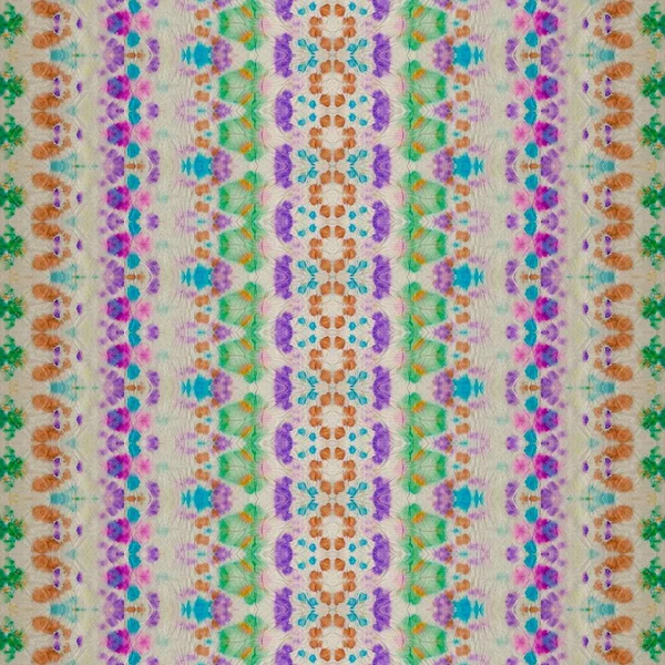 Rainbow Boho Abstract Meerkleurige Geo Print Boheemse Spray Gekleurde Herhaal — Stockfoto