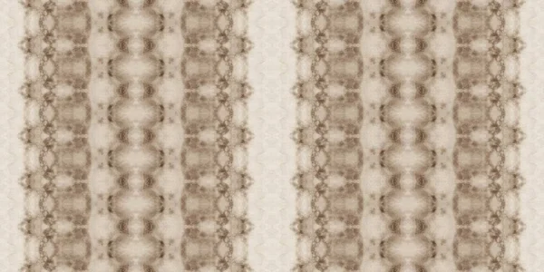 Sepia Boho Print Dirty Print Altböhmischer Streifen Beige Tribal Batik — Stockfoto