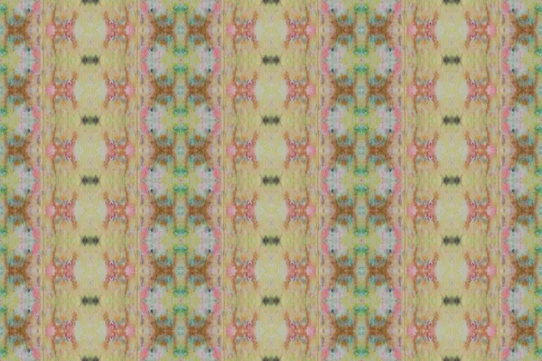 Boho Yazdır Boyalı Geometrik Tekstil Renkli Boho Deseni Kabile Fırçası — Stok fotoğraf