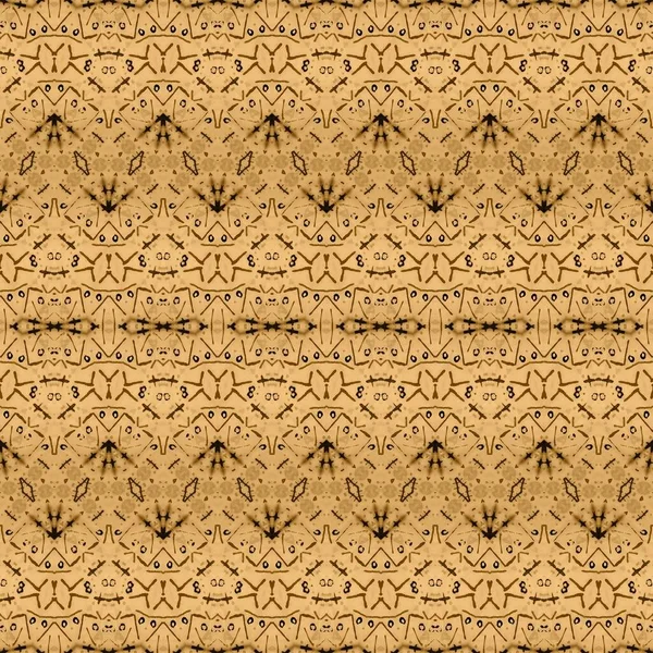 Gouden Geverfd Abstract Geelgeverfde Streep Gouden Afdruk Beige Boho Print — Stockfoto