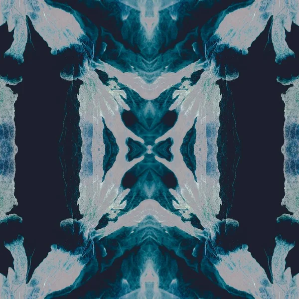 Blue Dyed Art Pattern Blue Mystery Seamless Azure Rough Dirty — Stock Photo, Image