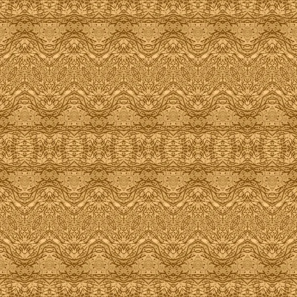 Beige Dyed Abstract Brown Traditional Zag Gold Geo Batik Brown — Stock Photo, Image