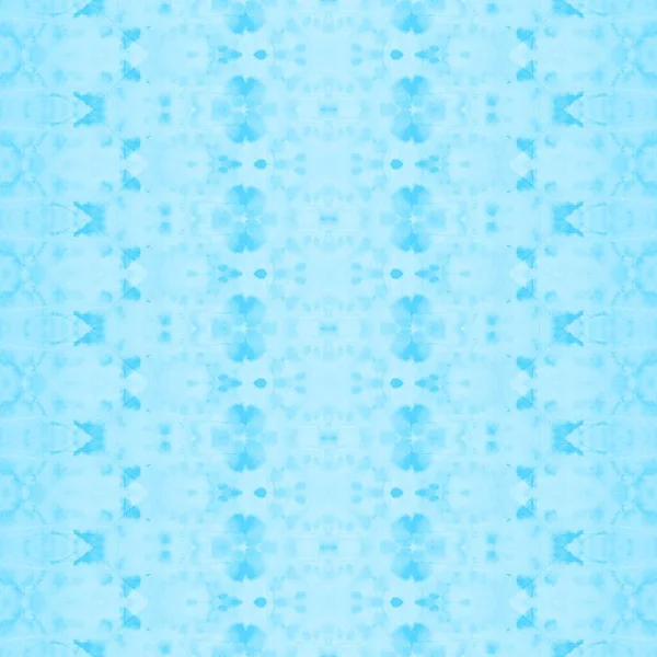 ウォーター 白い幾何学模様 白のシームレスなバティック 死海のグランジ 青いボヘミアン ホワイト エスニック ブラシ スカイバティック 青染めのテクスチャ — ストック写真
