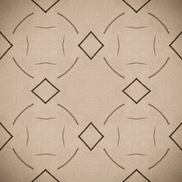 Arabisk Tryckskrapa Linje Vintage Paint Sömlös Geometri Grå Etniskt Motiv — Stockfoto
