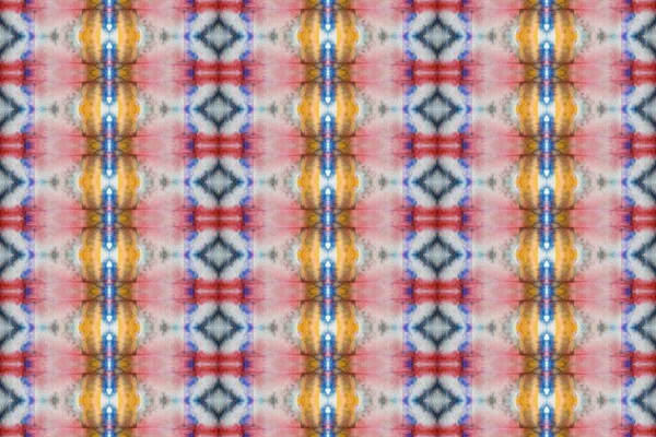 Rainbow Boho Abstract Inglês Têxtil Tingido Colorido Impressão Padrão Colorido — Fotografia de Stock