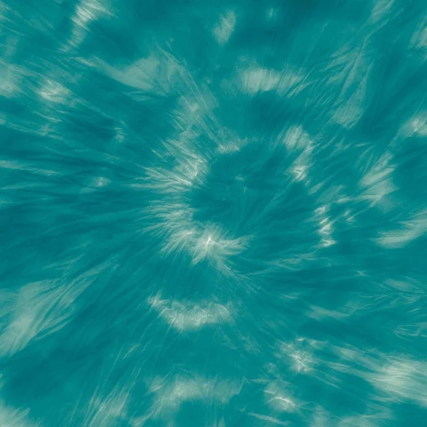 Blue Vortex Sea Circle Swirl Spiralgefärbte Batik Grunge Swirl Siebziger — Stockfoto