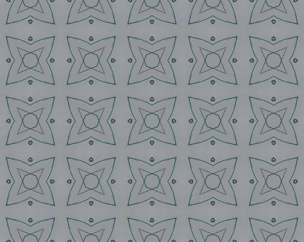 アメリカの幾何学的バティック 三角幾何学フラワープリント 青インドネシアモザイクフロア 青い花のイカット ブルーヴィンテージの花柄 白い民族模様の床 オーナメントのテクスチャ — ストック写真