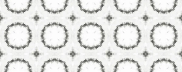 White Watercolor Floral Paint Turkish Geometric Pattern Tile Ornate Seamless — Stock Photo, Image
