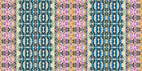 Geo Stroke Kolorowa Faktura Boho Wielobarwny Boho Batik Kolorowy Pędzel — Zdjęcie stockowe