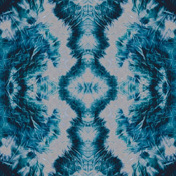 Nachtgefärbte Stoffkunst Glühen Kaleidoskop Fliese Black Snowy Dirty Art Canva — Stockfoto