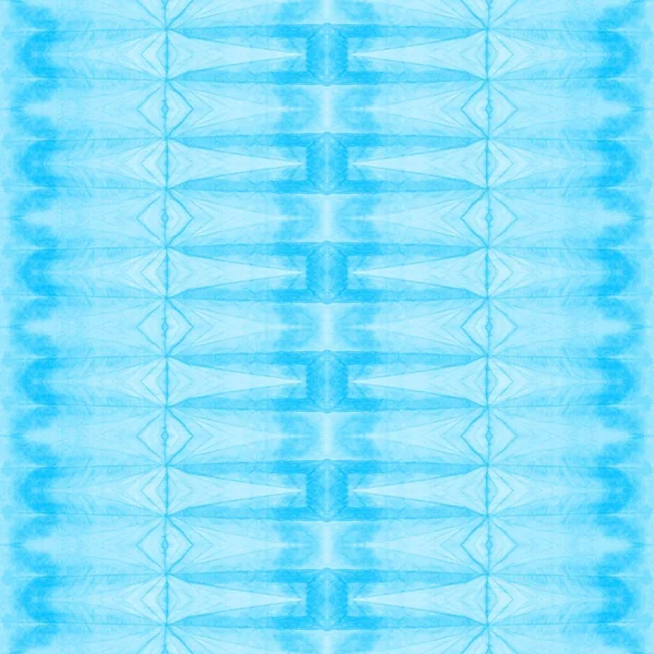 Nuvem Geo Aquarela Branco Boho Têxtil Azure Tingido Tie Dye — Fotografia de Stock
