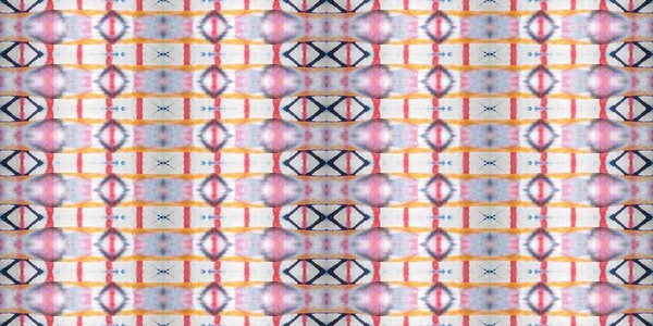 Wielokolorowy Odcisk Geo Kolorowy Boho Textile Tęczowy Akwarela Boho Szczotka — Zdjęcie stockowe