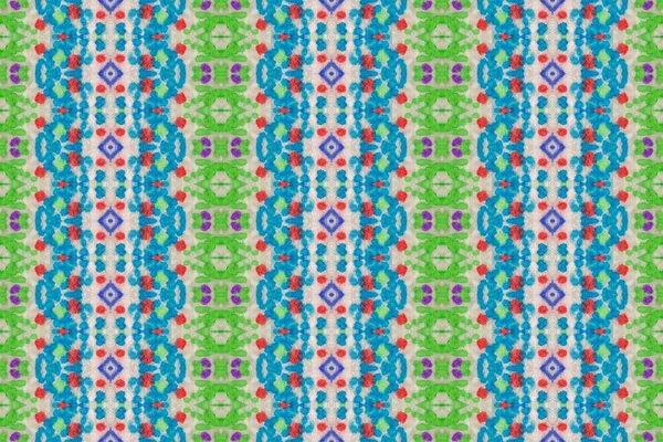 Gekleurde Abstracte Druk Batik Geverfd Gekleurde Geo Stripe Meerkleurig Geo — Stockfoto