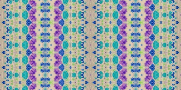 Étnico Batik Impresión Rústica Colores Batik Teñido Multicolor Spray Geométrico — Foto de Stock