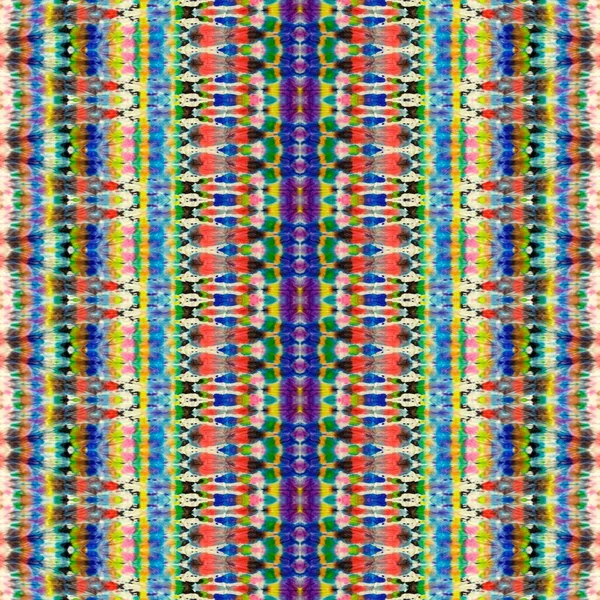 Geo Batik Impresión Teñida Multicolor Patrón Geométrico Teñido Cepillo Textura —  Fotos de Stock