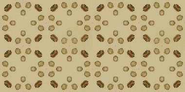 Osmanlı Geometrik Batik altını. Kahverengi çiçek desenli lüks Geometrik desen baskısı. Klasik Mozaik dokusu. Bej kabile süsleme deseni. Fas Tan Gold Tile. Altın Soyut Sonsuz Motif.