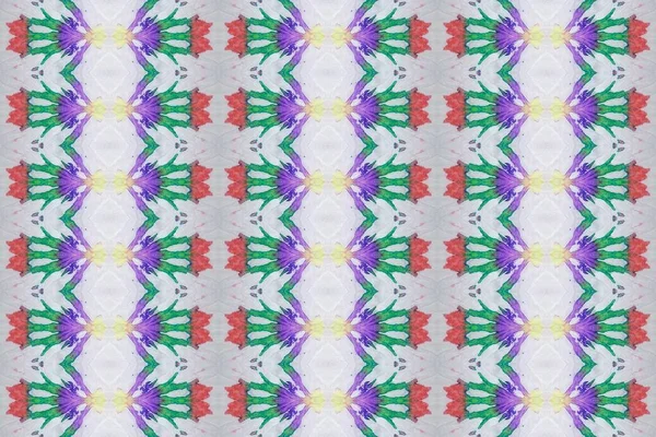 Забарвлений Абстракт Племінний Розрив Геометричний Спрей Кольорові Безшовні Батіки Бохо — стокове фото