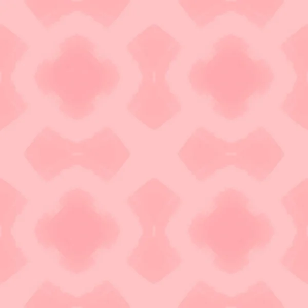 Indonesiska Geometriska Batik Kakel Arabiska Sömlös Batik Rosa Orientaliska Ändlösa — Stockfoto