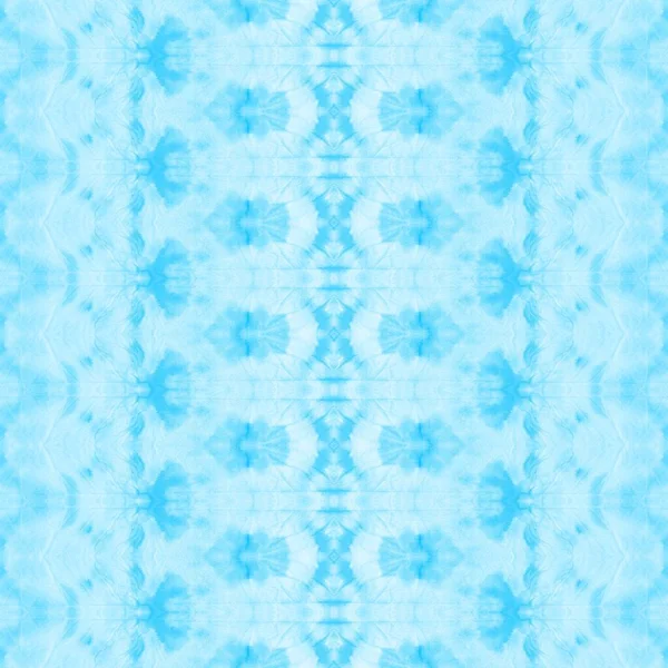 Mavi Geometrik Tekstil Mavi Geo Zig Zag Cyan Boho Batik — Stok fotoğraf