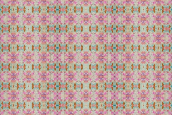 Traço Tingido Textura Colorida Batik Padrão Tingido Colorido Boho Print — Fotografia de Stock