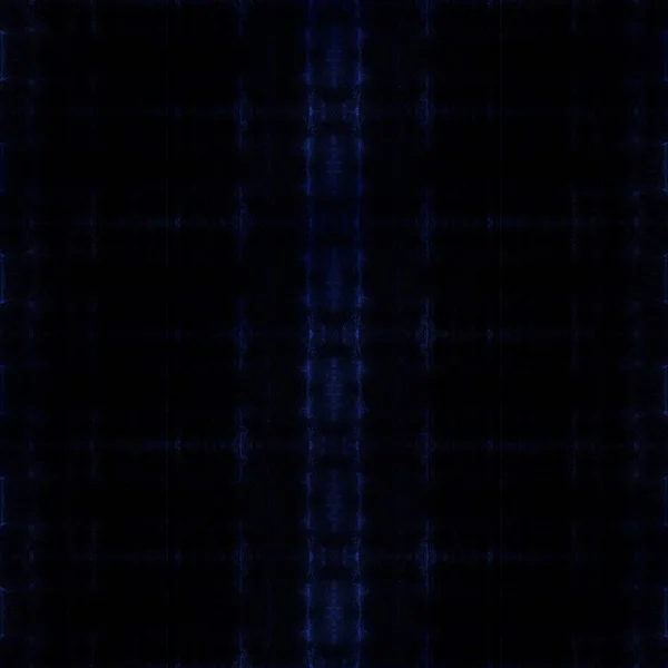 黒染めの水彩画 ブラック プリント ボヘミアンテキスタイルジグ ダークペイント 青い幾何学的ザグ デニム染めZig Zag ブルージオテクスチャ 黒の繰り返しブラシ — ストック写真