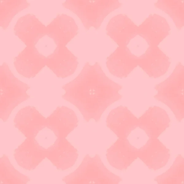 Arabesque Geometric Pattern Print Uzbek Geometric Flower Pink Pakistan Mosaic — Stock Photo, Image