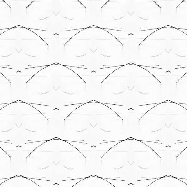 Tuschezeichnung White Retro Pattern Vorhanden Grober Hintergrund Line Vintage Paper — Stockfoto