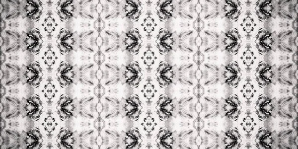 黒死病の水彩画 グレーハンドストライプ グレーのトライバルプリント ホワイト ブラシ 灰色のボヘミアン アブストラクト グレーのボホーパターン グレイ バティック — ストック写真