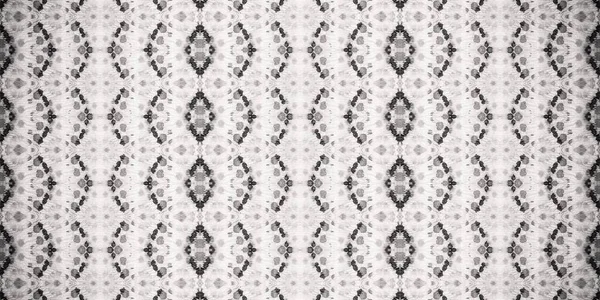 グレーのボホーパターン グレイ ブラシ グレーシームレスプリント 灰色のボヘミアン アブストラクト 白染めの水彩画 灰色の民族バティック 灰色のブラシ 灰色の地理ストローク — ストック写真
