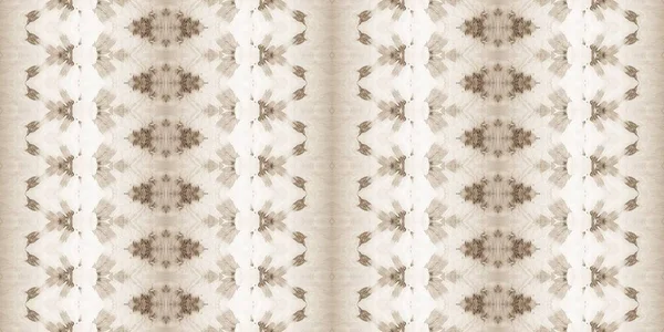 Dirty Rustic Brush Sepia Ikat Retro Boho Pattern Craft Ethnic — Stock Photo, Image