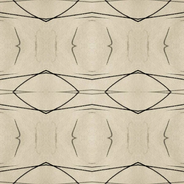 Seamless Background Gray Creme Zig Zag Geometric Paper Scratch Black — 图库照片