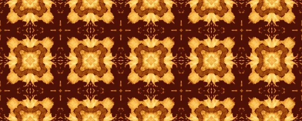 Kahverengi Hareketli Çiçek. American Geometric Ikat. Hint Geometrik Batik Mürekkebi. Kahve süsleme folyo dokusu. Parlak çiçek desenli iz. Sonsuz Portekiz baskısı. Sarı Etnik Boya