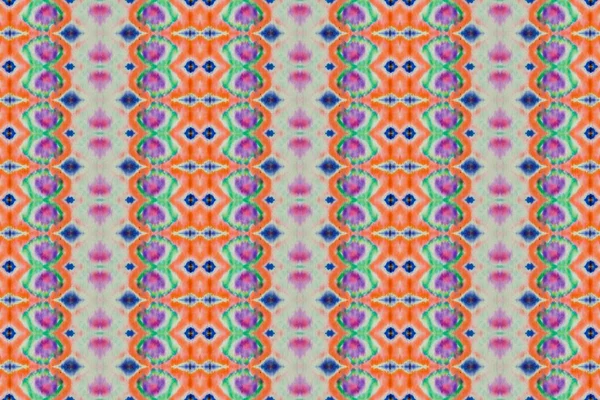 Boyalı Geometrik Desen Renkli Batik Boho Grunge Gökkuşağı Geo Yazıcısı — Stok fotoğraf