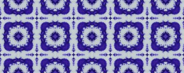 Pakistan Geometrik Düzen Katı. Kusursuz Arap Çiçeği. Suluboya Mozaik Boyası. Beyaz Vintage Sonsuz Desen. Donanma Çiçek Süslemesi Ikat. Mavi Etnik Yazdırma. Hint Geometrik Çiçeği Boho.