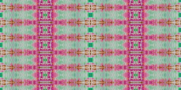 Renkli Boho Soyutlaması Gökkuşağı Boho Ikat Renkli Boho Kravat Boyası — Stok fotoğraf