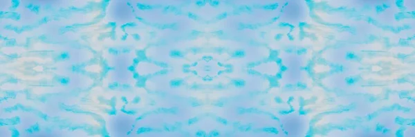 Blue Tie Dye Krickente Abstrakte Wasserbürste Funkenschlag Weißmeertextur Blue Clean — Stockfoto