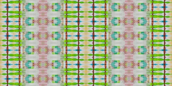 Geo Afdrukken Geverfd Patchwork Textiel Stamboom Batik Gekleurde Tie Dye — Stockfoto