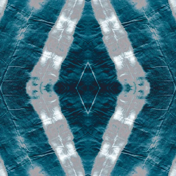 Blue Tie Dye Stripes Star Tribal Seamless Black Cold Grungy — Stock Photo, Image