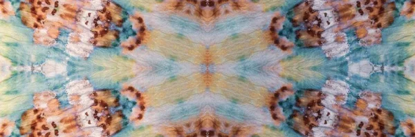 Motif Ethnique Orné Pastel Tie Dye Pattern Encre Huile Populaire — Photo