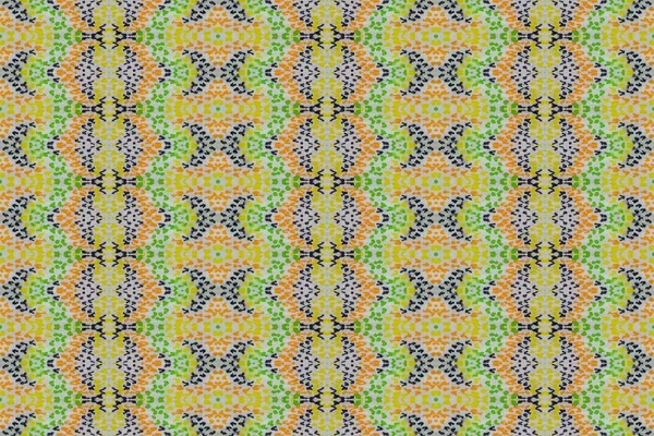 Boho Grunge Multicolore Teint Batik Geo Print Géo Textile Coloré — Photo