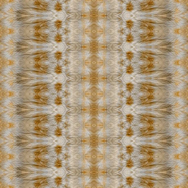 Batik Teint Modèle Teint Jaune Brown Geo Batik Brosse Sans — Photo