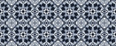 Denim Çiçek Mürekkebi. Süslü Geometrik Doku. Aquarelle Geometric Batik Print. Klasik Geometrik Desen Ikat. Mavi İspanyol Mozaik Çizimi. Mavi Arabesk Etnik Mürekkep. Mavi Etnik Boya